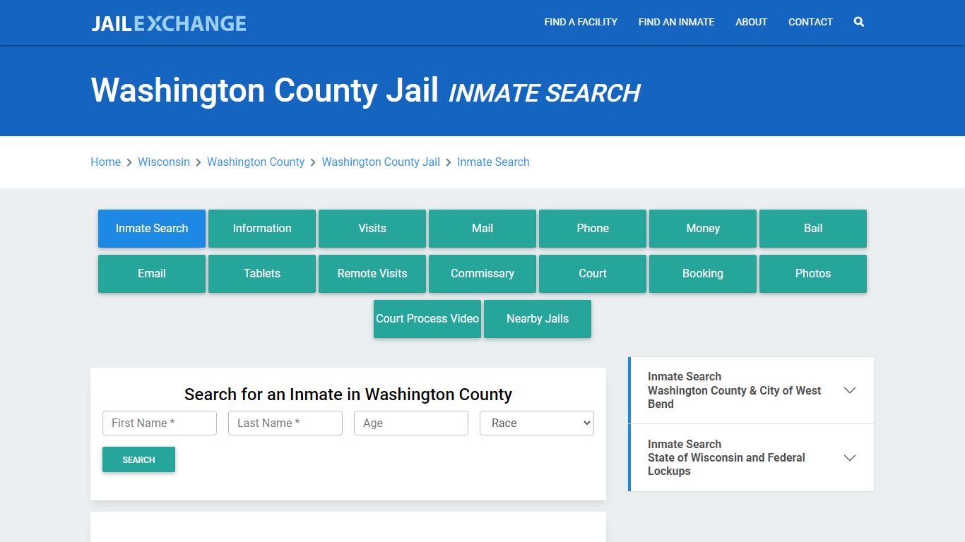 Washington County Jail, WI Inmate Search: Roster & Mugshots